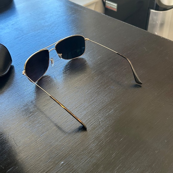 Ray-Ban Aviator Chromance Sunglasses + Black Leather Case - Picture 7 of 8